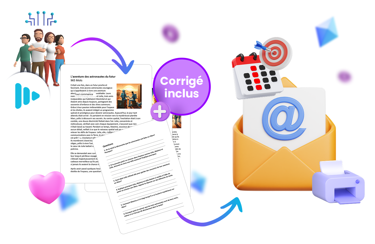 Five pages of Oplan Text with Image